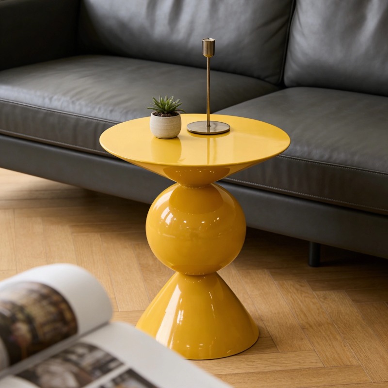 Resin Art Coffee Table - Nordischer Couchtisch, Kunstharz-Glasfaser-Möbel, Homestay-Balkon, Wohnzimmer, Freizeit-Rundtische