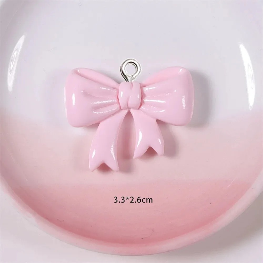 Resin Art Kits For Adults - 10 Stück bonbonfarbene Schleifen-Anhänger aus Kunstharz,