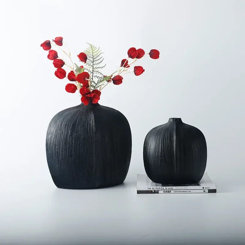 Resin Art Dining Table - Moderne einfache vertikale Kratzharz flache Vase