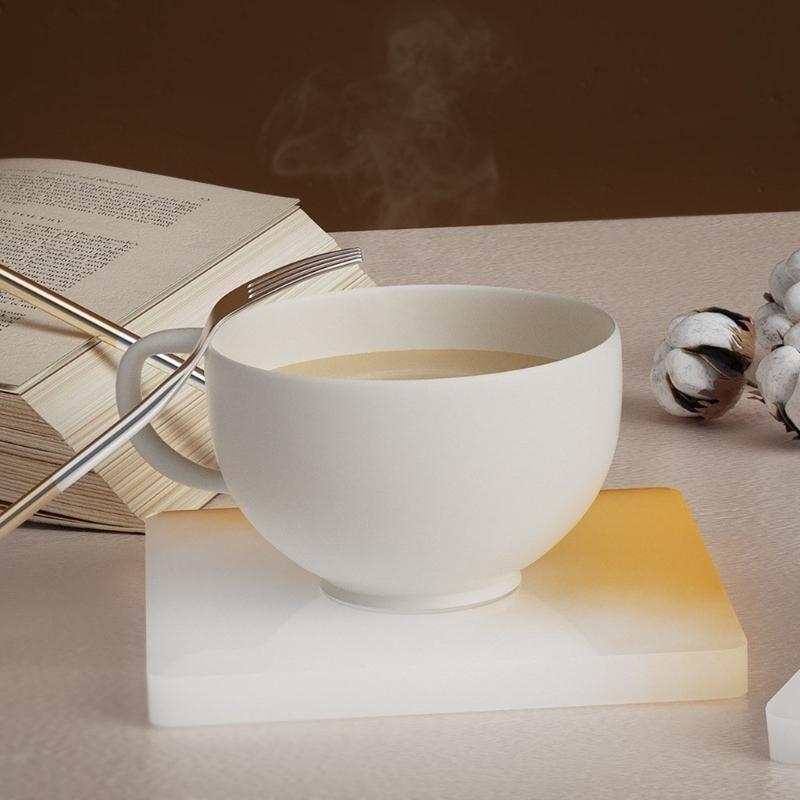 Coaster Mold Square - Vielseitige Silikonform, runde/quadratische Untersetzer-Form, Schmuck-Ornament-Herstellungsform