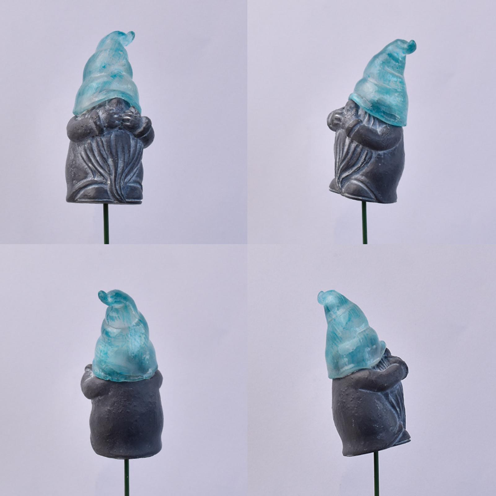 Resin Art And Decor - Dekorative Gartenstecker, 3-teilig, leuchtende Harz-Gartendekoration, Gartenkunststecker,