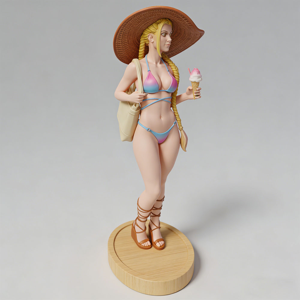 Resin Art Decoration Items - 1/24 Raumdekorationsartikel, sexy Mädchen-Harzmodellbausätze, 3D-gedruckte graue