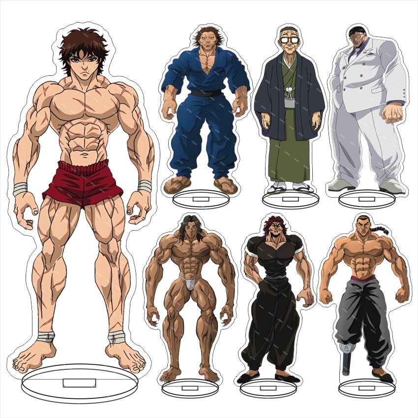 Resin Art Anime - Grappler Baki Baki Hanma Acryl-Figur Display-Anhänger