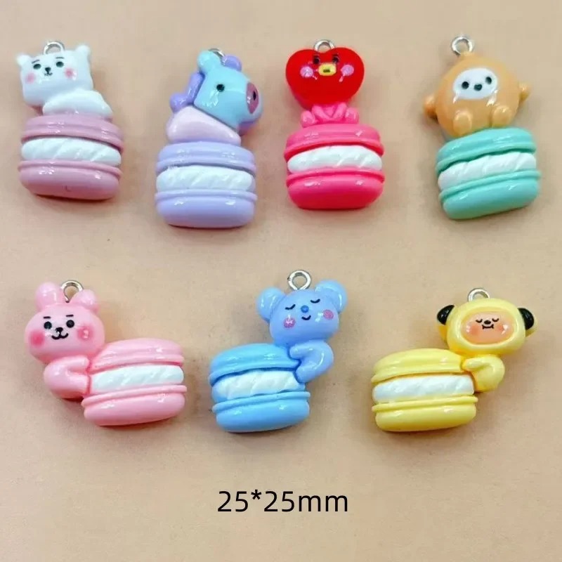 Resin Art And Decor - 10 Stück gemischte Cartoon-Harzanhänger, kleine Deko-Anhänger
