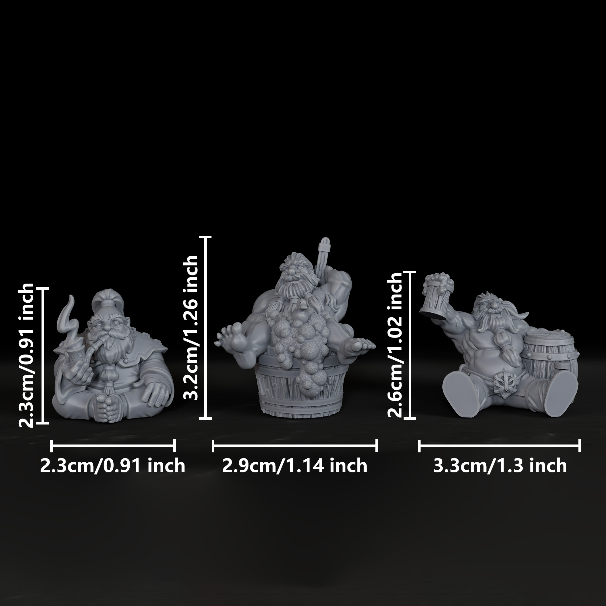 Zwergenfamilien-Miniaturset fü – Resin Art Anime Bewertung und Preis