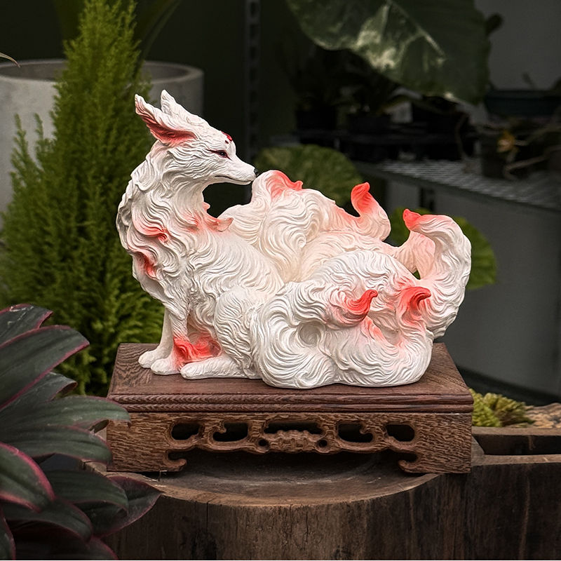 Neun-Schwänziger Fuchs Ornamen – Resin Art Anniversary Gift Bewertung und Preis