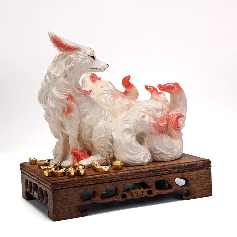 Neun-Schwänziger Fuchs Ornamen – Resin Art Anniversary Gift Bewertung und Preis