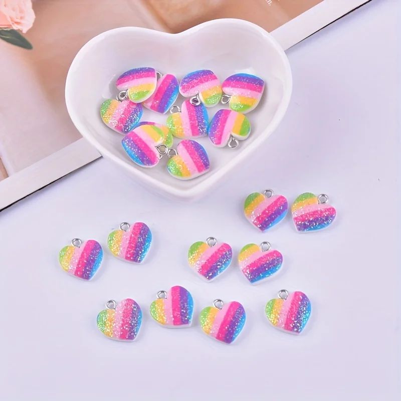 10 Stück bunte Herz-Harz-Anhän – Resin Art Kits For Adults Bewertung und Preis