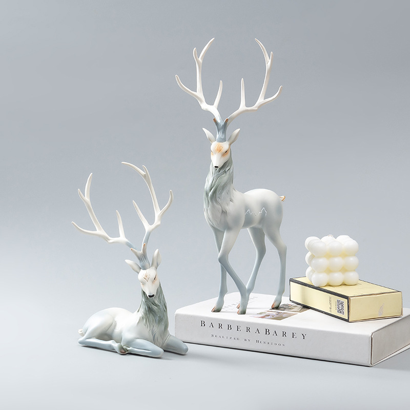 Luxuriöse Elch-Dekofiguren aus – Resin Art Anniversary Gift Bewertung und Preis