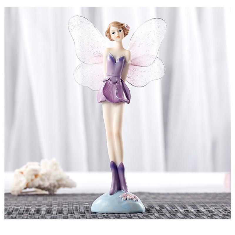 Miniatur-Blumenfee-Figur, Wund – Resin Art Decoration Items Bewertung und Preis