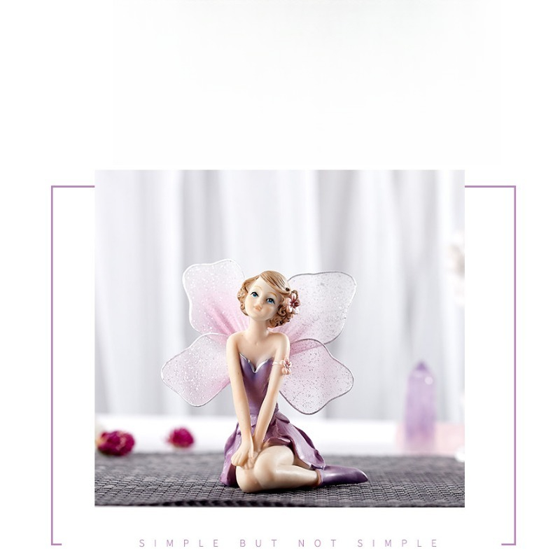 Miniatur-Blumenfee-Figur, Wund – Resin Art Decoration Items Bewertung und Preis