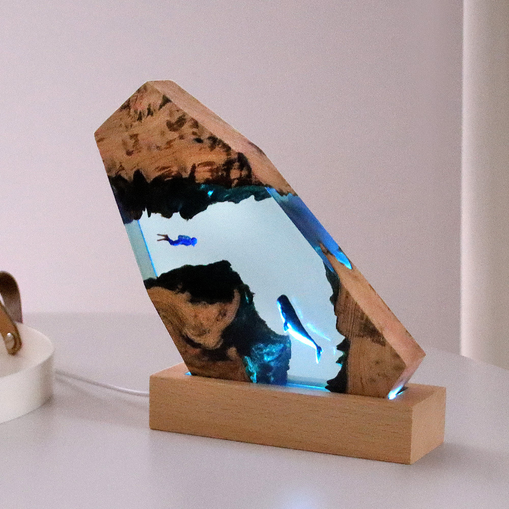 Neue Unterwasser-Höhlen-Wal-Ta – Resin Art Anniversary Gift Bewertung und Preis