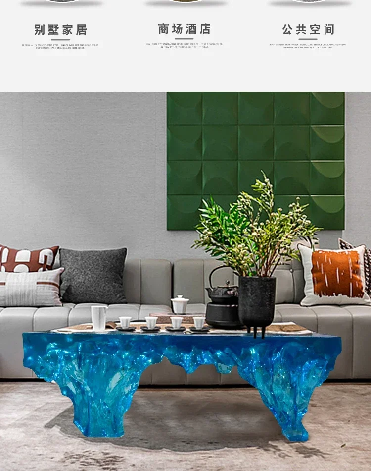 Transparenter Insel-Villa-Bar- – Resin Art Coffee Table Bewertung und Preis