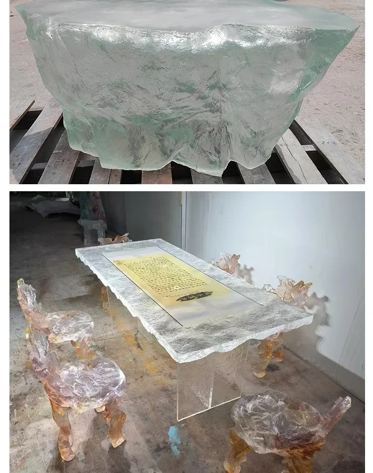 Transparenter Insel-Villa-Bar- – Resin Art Coffee Table Bewertung und Preis