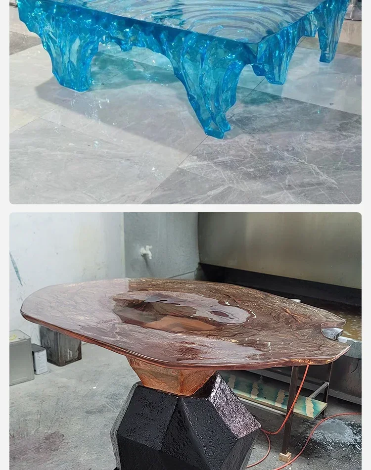 Transparenter Insel-Villa-Bar- – Resin Art Coffee Table Bewertung und Preis