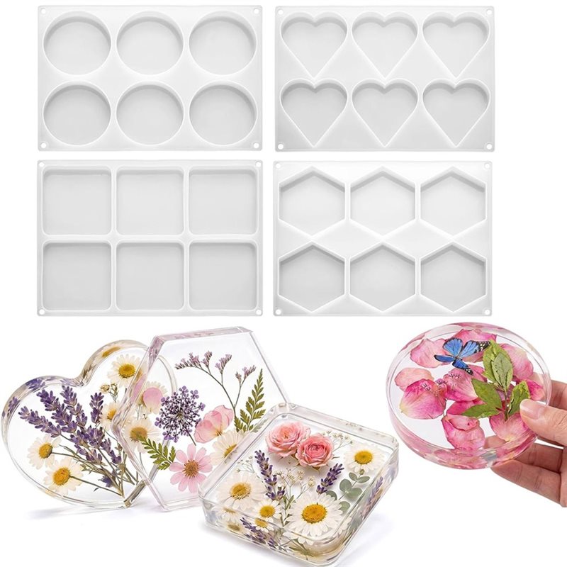 [ABFI!】 Harzformen für DIY-Epo – Coaster Mold Square Bewertung und Preis