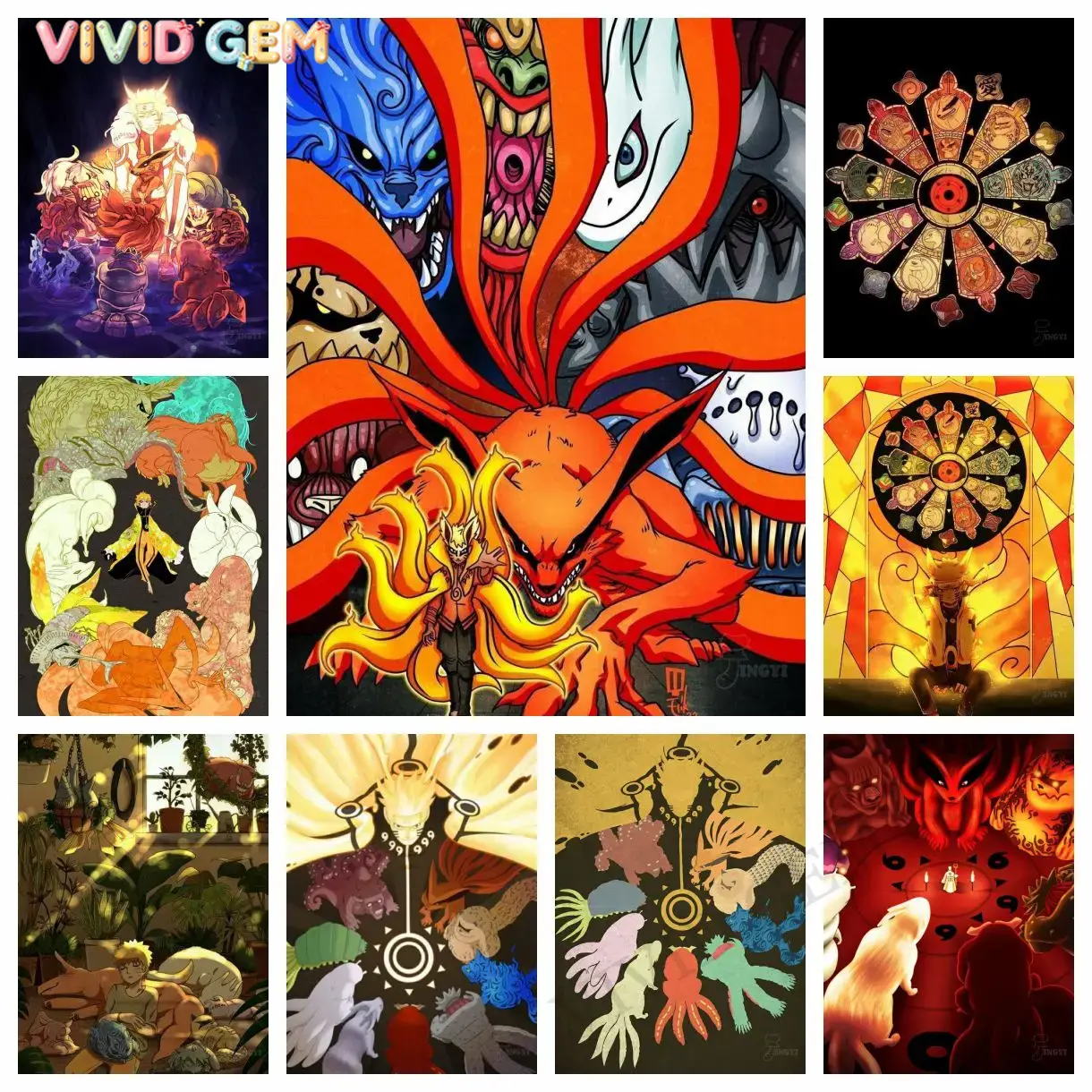VIVID GEM 1 Stück rahmenloses  – Resin Art Anime Bewertung und Preis