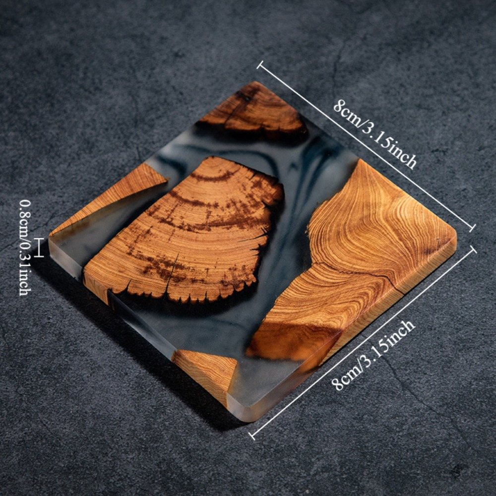 Untersetzer aus Holzharz, quad – Resin Art Coffee Table Bewertung und Preis