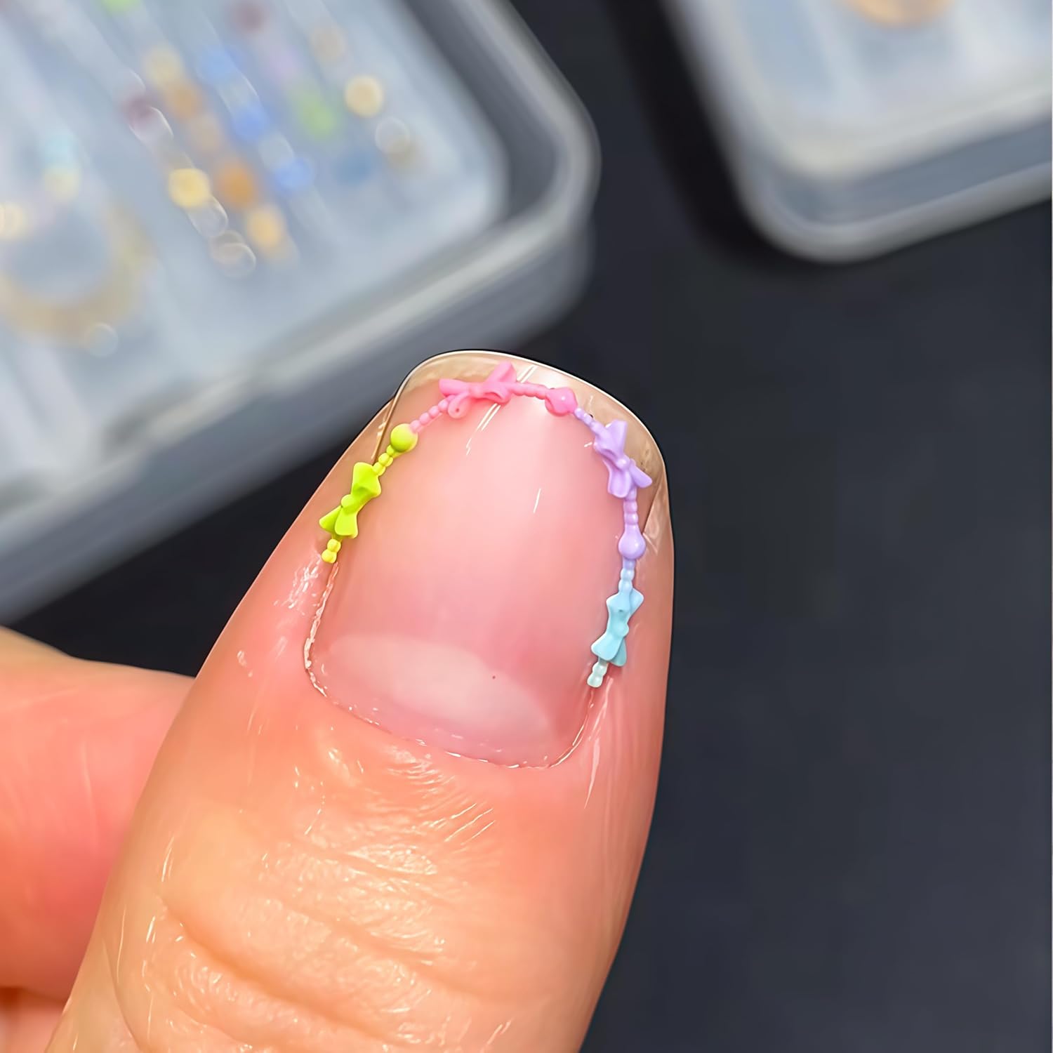 3D Perlenkette Gel Nail Art Fo – Resin Art Necklace Bewertung und Preis