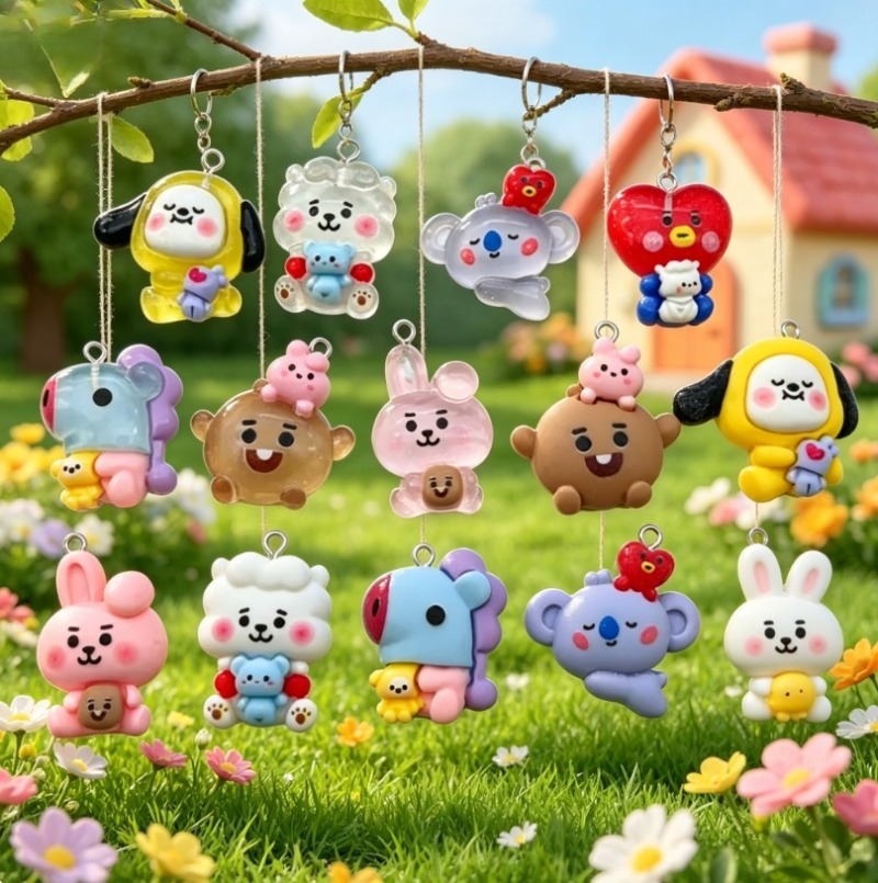 7 Stück BT21 Harz-Cartoon-Anhä – Resin Art Kits For Adults Bewertung und Preis