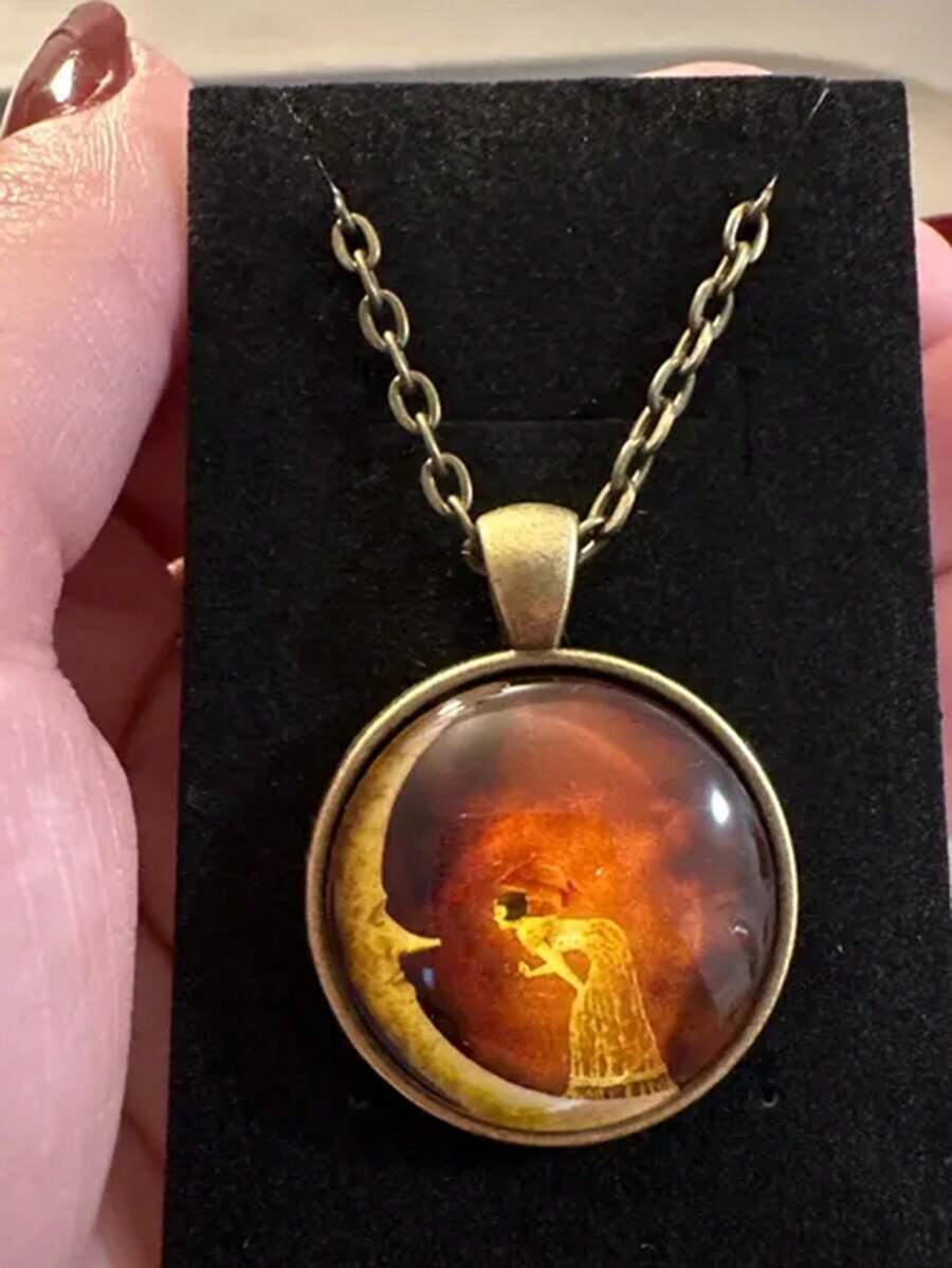 suteyi Frau auf dem Mond, Kuns – Resin Art Necklace Bewertung und Preis