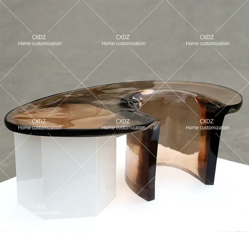 Kreativer Minimalistischer Unr – Resin Art Coffee Table Bewertung und Preis
