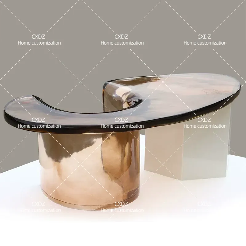 Kreativer Minimalistischer Unr – Resin Art Coffee Table Bewertung und Preis