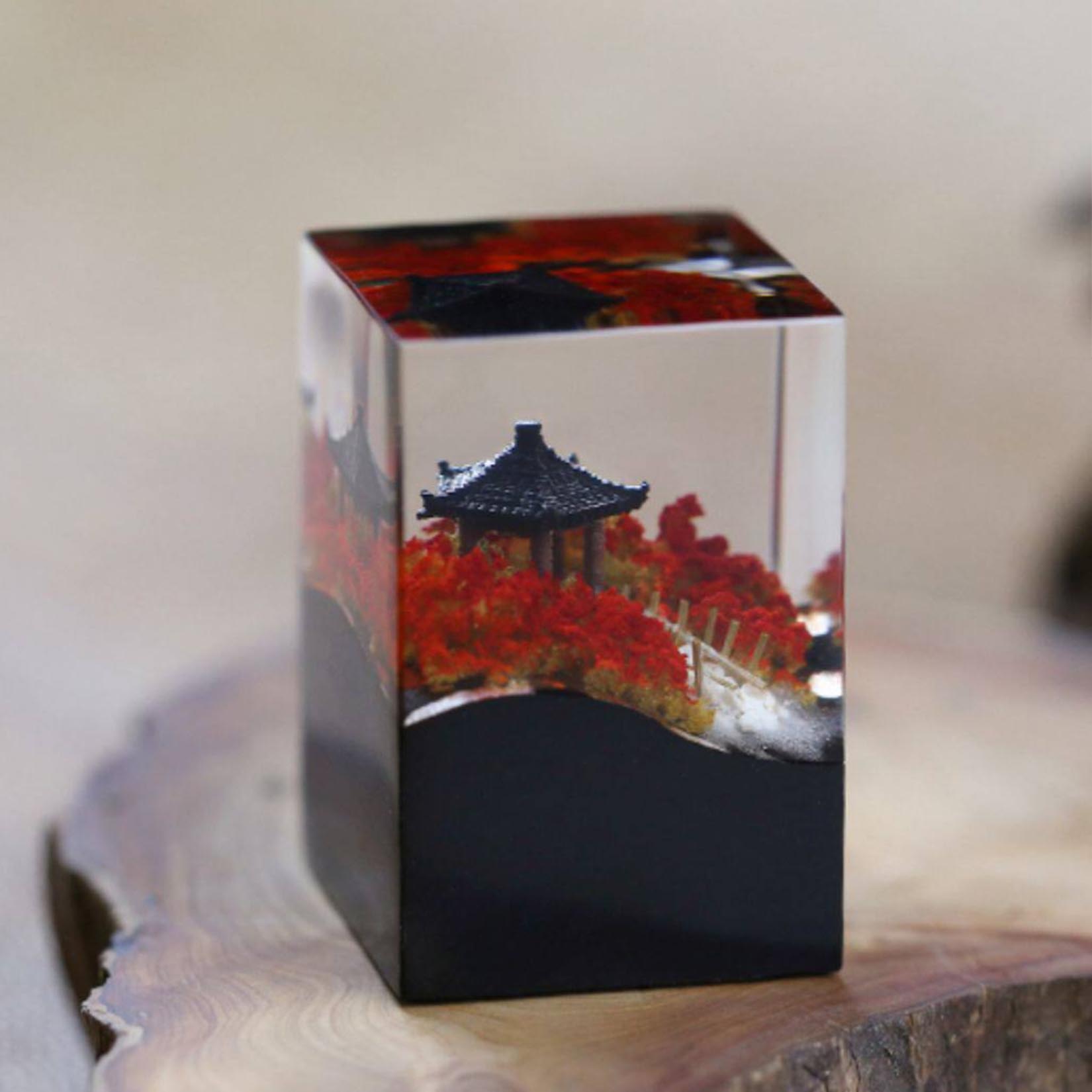 Chinesischer Pavillon-Siegel a – Resin Art Decoration Items Bewertung und Preis