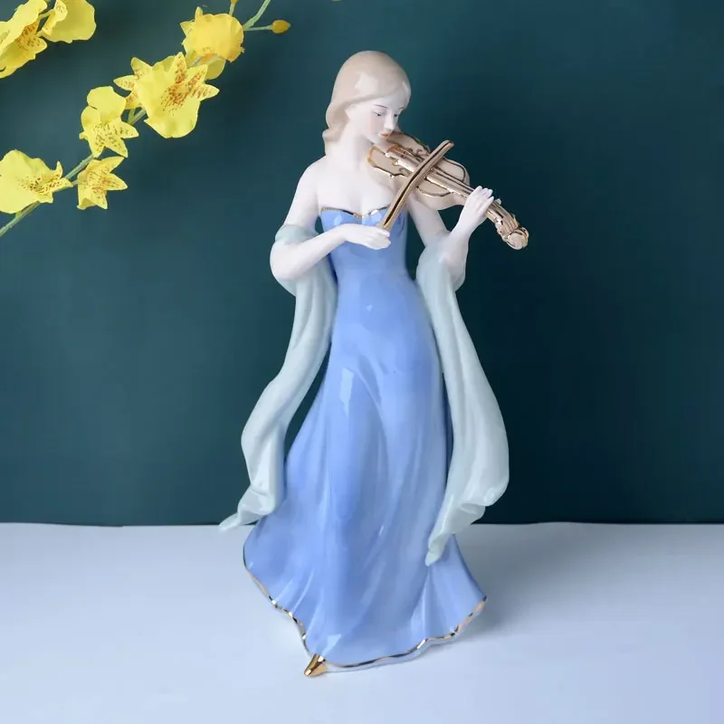 Chinesische Geigenmädchen Kera – Resin Art Decoration Items Bewertung und Preis