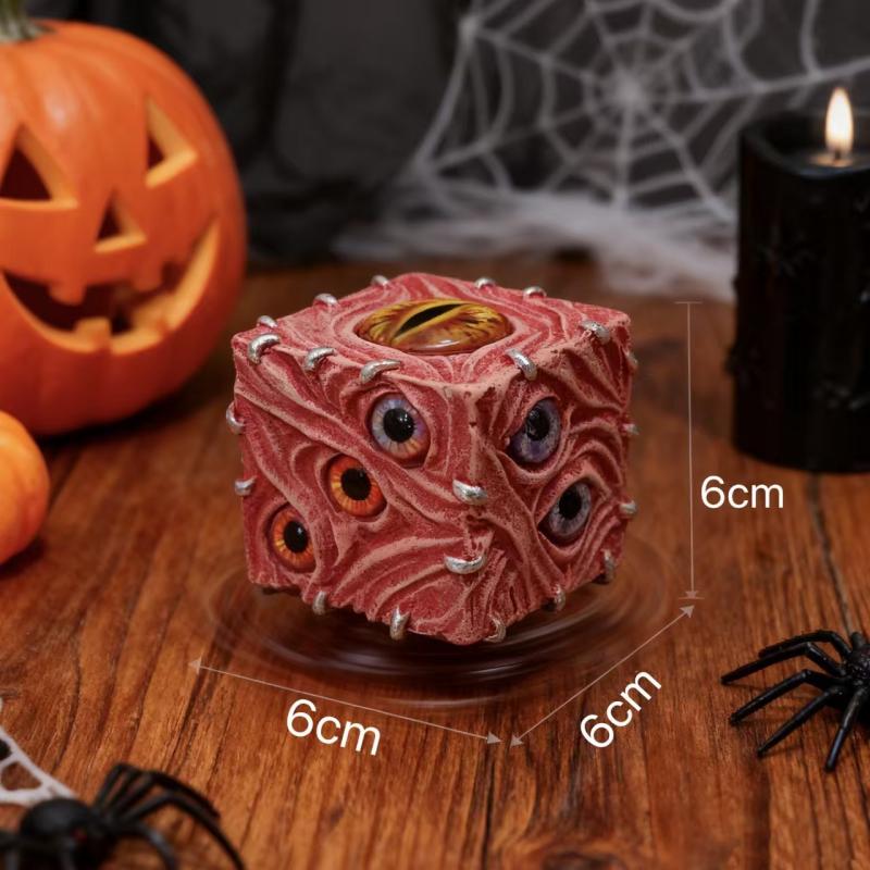 Abstrakte Augen Teufel Würfel  – Resin Art Decoration Items Bewertung und Preis